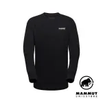 【MAMMUT 長毛象】MAMMUT CORE ML CREW NECK MEN 1862 機能休閒長袖T恤 男款 黑色 #1014-04033