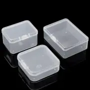 USA 10Pcs Plastic Clear Storage box Headset Data line Organizer Case Container