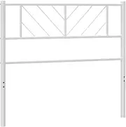Steel Headboard White 107 cm King Single - Durable & Stylish Bed Frame for Modern Bedrooms, Perfect for Small Spaces & Minimalist Designs