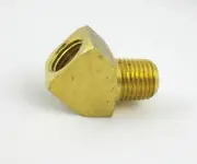 1pc Brass Pipe 45 Deg Street Elbow Fitting 3/8 NPT Fuel Air MettleAir 124-C
