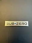 OEM Nameplate For Sub-Zero Fridge Freezer Badge Emblem 3M Logo Polished Aluminum