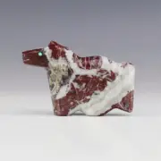 NATIVE AMERICAN ZUNI SERPENTINE HORSE FETISH BY LELAND BOONE & DAPHNE QUAM