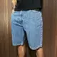 美國百分百【全新真品】Levi's 牛仔褲 休閒 男款 345052110 休閒褲 LOGO 短褲 藍色 CJ69