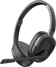 Bluetooth Headset, Bluetooth Headphones with Microphone Mute, 65Hrs Working Time