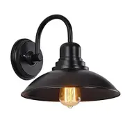 Gooseneck Outdoor Barn Light, Farmhouse Vanity Lights with 1 Pack Barn Black