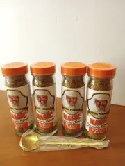 Lot Of 4 Chef Paul Seafood Magic Seasoning Blends 2oz. Plus Gold Spoon