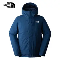 在飛比找PChome24h購物優惠-The North Face北面男款藍色防水透氣保暖連帽三合