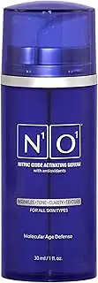N1O1 Nitric Oxide Activating Serum with Antioxidants Wrinkel Repair Hydrating Serum For Face Pore Minimizer | Improves Skin Texture | Helps Dark Spots | 1 Fl Oz, 30ml