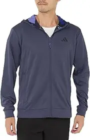 [adidas] JUA00 Men's Training Essentials Hoodie, Full Zip Hoodie, Camo