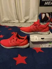 adidas UltraBoost DNA Vivid Red Black Mens Size 11.5