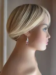 Erick's Sterling Silver Wavy Teardrop Earrings Taxco.925