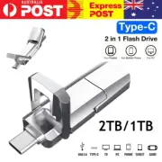 1TB 2TB 64/256GB 2in1 Type-c USB Flash Drive Memory Stick For Samsung Android PC