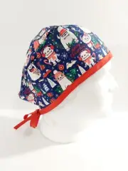Yeti, Christmas, Skull cap, Doo Rag, Scrub Cap, Surgical Hat, Chemo Hat