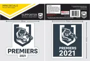 Penrith Panthers NRL 2021 Premiers Mini Premiership Decal Stickers