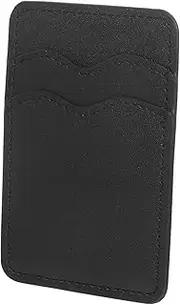 KOMBIUDA PU Leather Adhesive Wallet for Back of Phone Dual Pocket Design for Credit and Business Cards Compatibility Easy Installation
