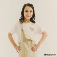 在飛比找momo購物網優惠-【Hang Ten】童裝-有機棉美式復古LOGO印花T恤(米