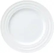 OGISO OC28 Linea 7.5 inches (19 cm) Bread Plate, Medium Plate, Salad Plate, Round Plate, Dishwasher, Microwave, Ceramic, Commercial Use, Lightweight, White