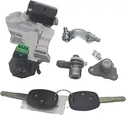 Szwaldaper AL034, for City, 07-08 Trans 2 Keys with 48 CHIP Lock Set Ignition Switch Left Door Lock Barrel Car Ignition Switch Lock
