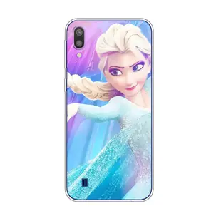 SAMSUNG 1x-frozen Elsa 適用於三星 Galaxy m10 手機殼 TPU 軟矽膠保護殼手機殼