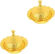 GAROZATION European Style Sugar Bowl with Lid Condiment Container for Home and Cafe Use Smooth Polishing for Storing Sugar Candies and Snacks