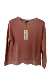 Buffalo David Bitton Ladies’ Crew Neck Relaxed Sweatshirt Old Rose Size S