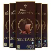 Cadbury Bournville Rich Cocoa Dark Chocolate Bar 80gm Each (Pack of 5)