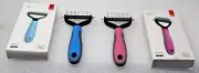 LOT 2 Pet Grooming Tool 2 Sided Undercoat Rake Safe Dematting Comb Brush CAT&DOG