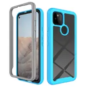 For Google Pixel 5a 5G Case, Solid Colour Slim Cover, Sky Blue