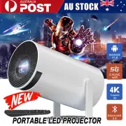 10000 Lumen Mini LED Projector 4K 1080P Home Theater WiFi Bluetooth Android 11.0