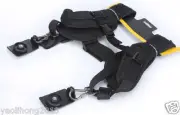 Quick Rapid Double Dual Shoulder Sling Belt Strap for 2/Two DSLR Digital Cameras
