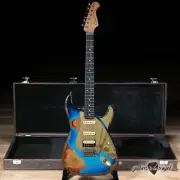 Paoletti Alfa Loft HSS Ebony Fretboard “Stratospheric” w/ Case – Heavy Deep Blue