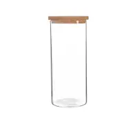 Argon Tableware Glass Storage Jar with Cork Lid - 1.5 Litre