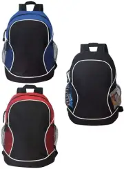 17" Large Unisex Travel Backpack 24L School Student Bookbag Side Mesh Pockets
