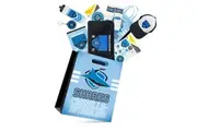 NRL Cronulla Sharks Showbag 24w/ Duffle Bag/Cap/Drink Bottle/Coasters/Socks