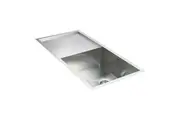 960x450mm Handmade Stainless Steel Undermount / Topmount Kitchen Sink with Waste