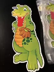 Vintage 1980s CTP Book Hooks Jumbo Bookmark Alligator - One Bookmark Per Order
