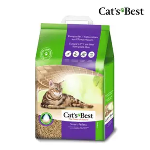 【CAT’S BEST 凱優】特級無塵凝結木屑砂（紫標凝結型）20L/10kg(貓砂、木屑砂)