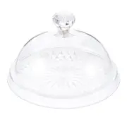Clear Dessert Tray Bakery Bread Display Holder Cake Pan Cup with Lid Pastry