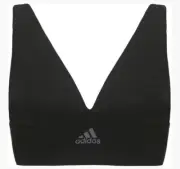 adidas Sport Active Seamless Micro Stretch Long Line Plunge Bra S Black