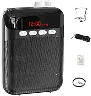 Yjkedfh Portable Voice Amplifier,Lightweight Portable Pa System Speaker - Wireless Long Battery Life Adjustable Strap Amplifier for Shopping Malls