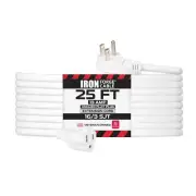 Flat Plug Extension Cord 25 Ft, Low Profile Extension Cord 25 Foot with 45° A...