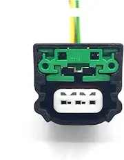 3Pin Car Crankshaft Eccentric Shaft Camshaft Position Sensor Electronic Connector Wiring Harness Induction Plug Compatible with Nissn Teana (Color : Black Connector, Size : 1 Set)