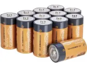 Amazon Basics 24 Pack C Cell All-Purpose Alkaline Batteries, 5-Year Shelf Life