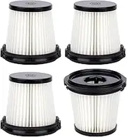 IW3511 BU3521 Filters Replacement Part For Shark IW3511 IW1111 IW1120 Detect Pro Lightweight Cordless Stick Vacuum Cleaner and Shark BU3523 Clean Empty Auto-Empty System Portable Handheld Vacuum,4Pcs