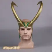 Thor 3 Ragnarok Loki Laufeyson PVC Cosplay Mask Helmet Headgear Halloween Props