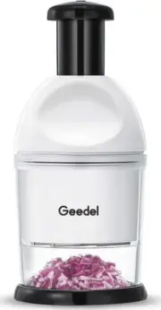 Geedel Food Chopper, Easy to Clean Manual Hand Vegetable Dicer, Dishwasher Safe