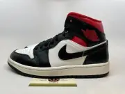 WMNS Air Jordan 1 Mid 'Black Sail Gym Red' Women sz 7 7.5 8 8.5 NEW!