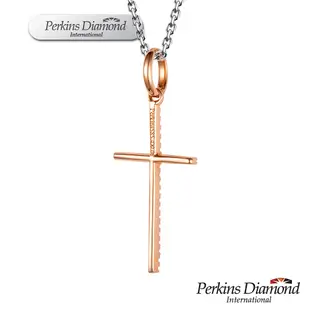 PERKINS 伯金仕 - 十字架系列 14K金鑽石項鍊