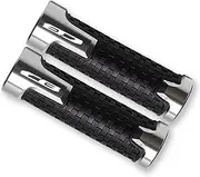 Motorcycle Handlebar End Cap for H┐onda CB125R CB150R CB190R CB250R CB300R CB400 CB500X CB500R CB650F CB1100 Accessories Motorcycle Handlebar Grips Hand Bar(Silver)