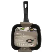 Crofton Mini Grill Pan Nonstick Coated Aluminum 7x8" Hand Wash Italy